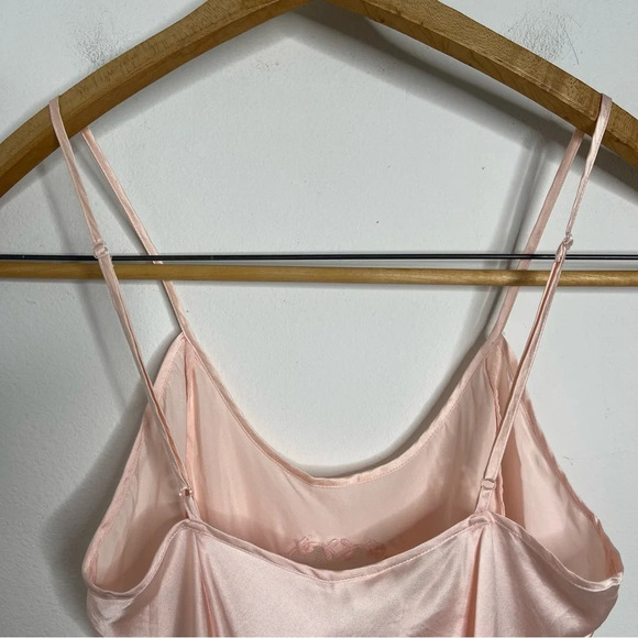 VINTAGE Victoria's Secret Gold Label Silk Heart Embroidered Ruffle Teddy Size S - Picture 12 of 15